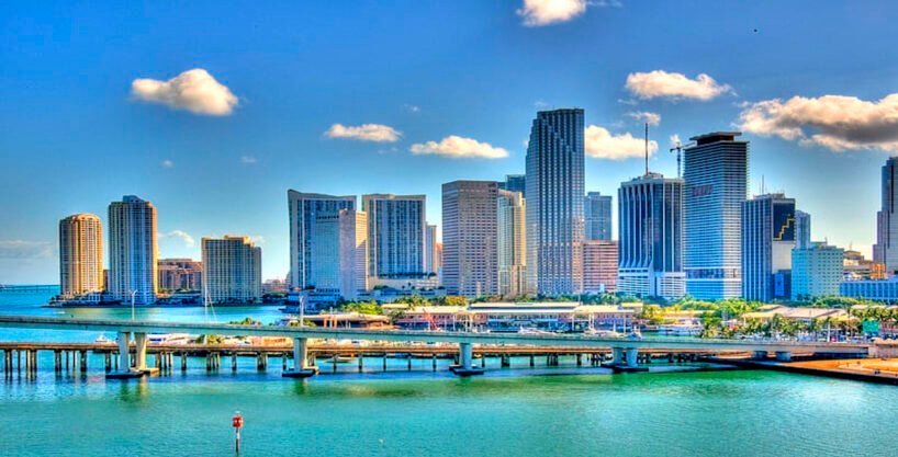 Luxury residential complex in North Miami Beach, Miami, US